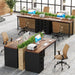 Industrial Rustic Brown FortySevenInch Computer Desk Storage