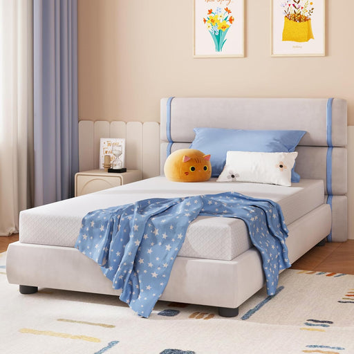 Full Size Mattress 6 Inch Green Tea Memory Foam Mattress for Cool Sleep & Pressure Relief, Certipur-Us Certified Medium Firm Mattresses in a Box, 54"×75"×6"