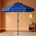 9Ft Olefin Valance Patio Umbrella with Tilt Crank, 5-Year-Non-Fading Canopy & 8 Fiberglass Ribs for Deck, Patio, and Garden, Navy Multi-Stripes