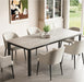 Grey Industrial Dining Table 78Inch MortiseTenonJoint