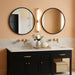 round Bathroom Mirror for over Sink 2 Pack 26" Black Circle Wall Mirror