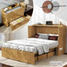 Oakwood Murphy Bed Cabinet With Integrated Charging