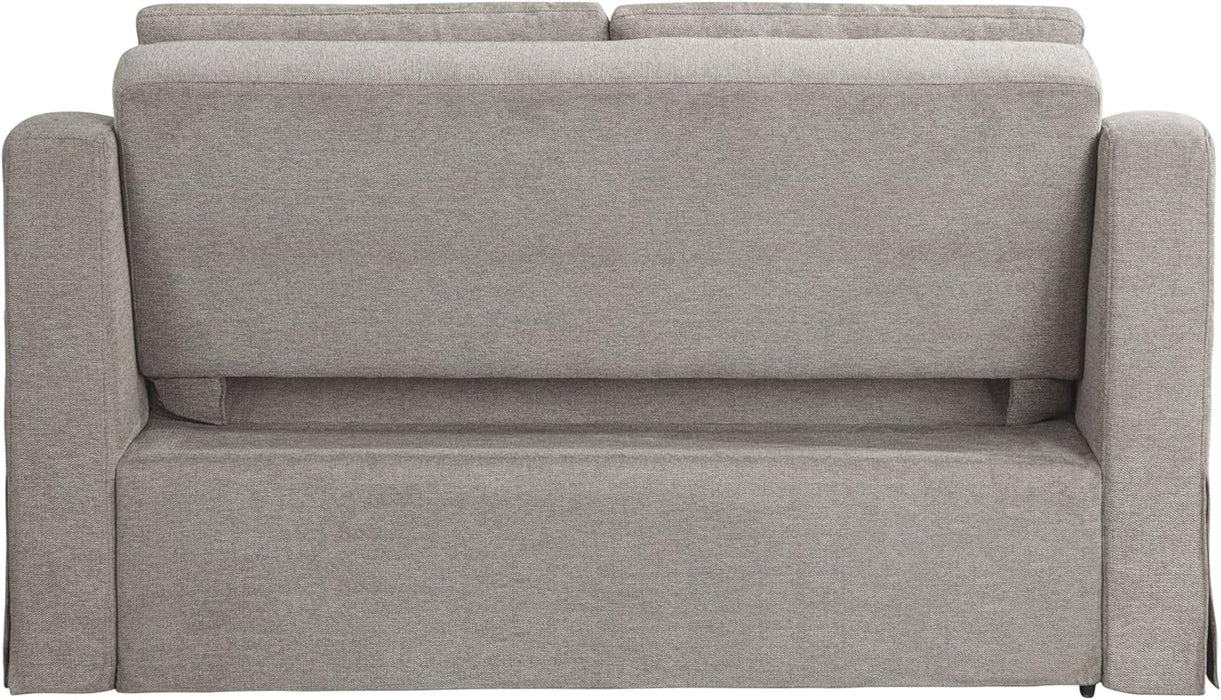 Full Size Slipcovered Convertible Sleeper Sofa Comfortably