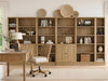 Oak 72.5-Inch Tall Bookshelf With Adjustable Shelves