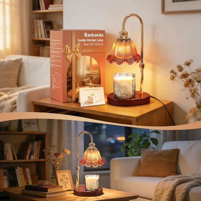 Candle Warmer Lamp with Timer Dimmable: Birthday Gifts for Women & Christmas Decorations for Home– Candle Lamp Gifts for Mom - White Elephant Gifts Useful