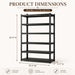 Commercial Grade Steel Bookcase With Adjustable Shelves