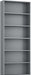 6 Tier Tall Bookshelf Bookcase with Open Display Shelves, Dark Gray