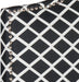 Mercer Collection Connie Black and White Lattice Silver Nailhead Headboard (Twin)