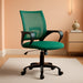 Office Chair Computer Chair Ergonomic Cheap Desk Chair Adjustable Comfortable Mid Back Task Rolling Swivel Chair with Lumbar Support for Home Office Desk, Green