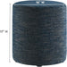 16" round Woven Heathered Fabric Upholstered Upholstered Ottoman