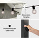 12x12 Patio Gazebo Cream White PrivacyScreen Weatherproof