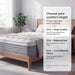12 Inch Queen Mattress, Comfort Foam & Pocket Coil Hybrid Mattress in a Box, Medium Firm Cooling Breathable Knit Cover, Motion Isolation & Edge Support, Gray & White