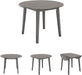 Shullden Casual round Dining Small Drop Leaf Table, Seats up to 4, Gray