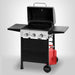 3 Burner BBQ Propane Gas Grill, Stainless Steel 30,000 BTU Patio Garden Barbecue Grill with Two Foldable Shelves