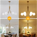 6-Light GoldGleam Sputnik Chandelier Milk White Shade