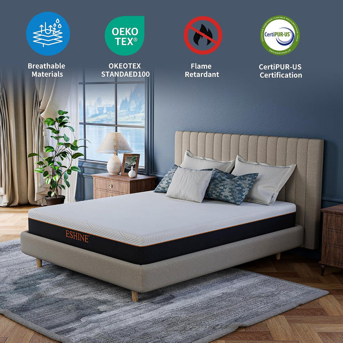 10 Inch Queen Mattress for Back Pain Relief & Cooling Sleep