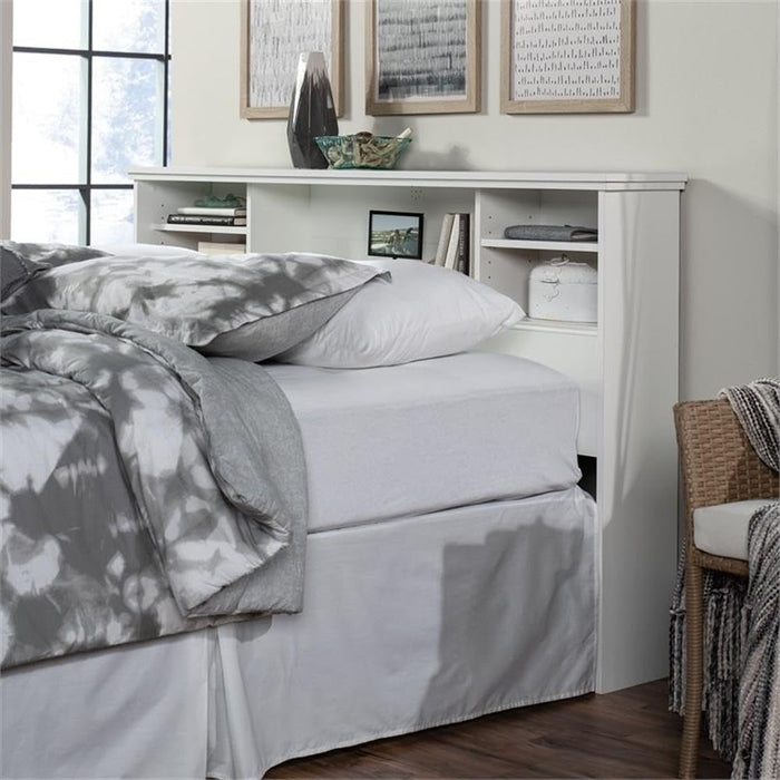 Transitional Engineered Wood Full-Queen Headboard in White