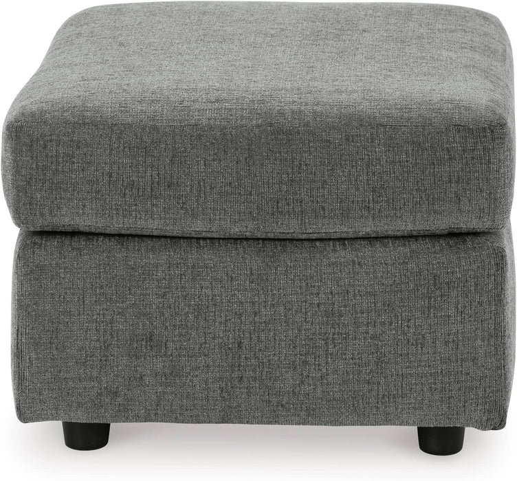Stairatt Casual Rectangular Upholstered Ottoman, Gray