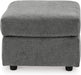 Stairatt Casual Rectangular Upholstered Ottoman, Gray