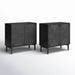 Carreiro 32"W Woven Transitional 2-Door Accent Cabinet (Set of 2)