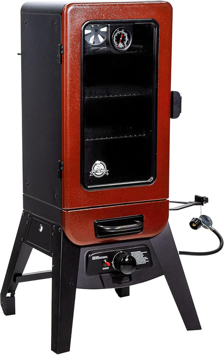 3-Series Gas Vertical Smoker, Red Hammertone - 10773