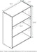 Wright 3-Shelf Bookcase, Soft White
