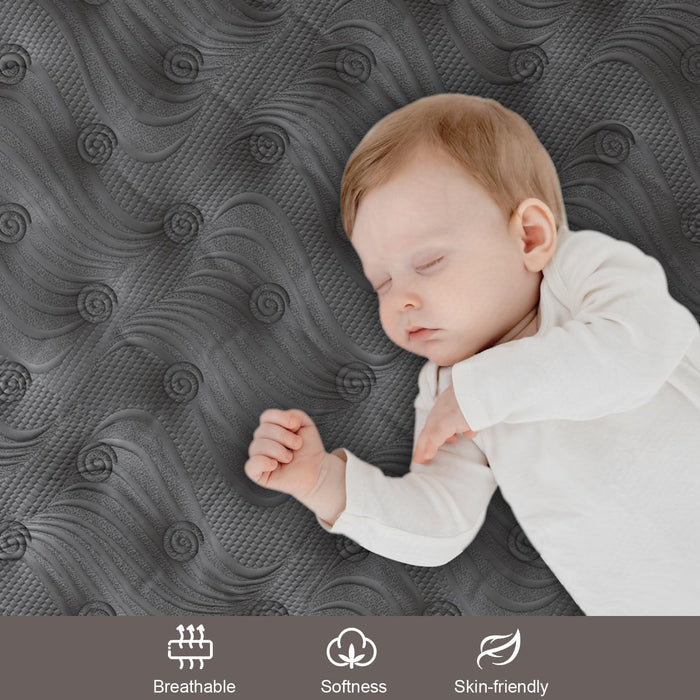 Queen Mattress, 12 Inch Hybrid Mattresses Black with Gel Memory Foam and Individually Pocket Innerspring Medium Firm for Motion Isolation, Edge Support, 100 Night Trial