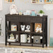 Rustic 6 Cube Storage Organizer Bookshelf with 3 Drawers, Short Low Horizontal Bookshelf for Living Room, Industrial Wood and Metal Cubby Bookcase for Home Office (Walnut Brown, 47 Inch)