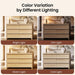 6 Drawer Dresser for Bedroom, 57" Wide Chest of Drawers, Natural