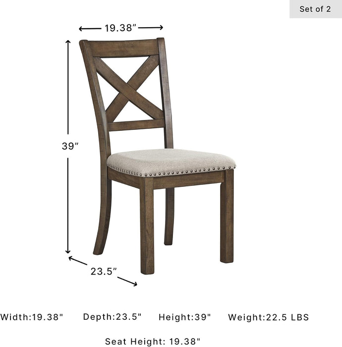 Signature Design by Ashley Moriville Upholstered Dining Chairs Set of 2