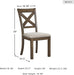 Signature Design by Ashley Moriville Upholstered Dining Chairs Set of 2