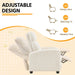 Fabric Recliner Chair Single Sofa Home Theater Seatting Adjustable Modern Single Reclining Chair for Living Room Bedroom Home Theater Ivory