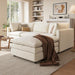 NinetySevenInch L Shaped Modular Sectional Sofa Beige