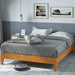 OLB-PWPBBO-12F 12 Inch Deluxe Wood Platform Bed / No Boxspring Needed / Wood Slat Support / Rustic Pine Finish, Full