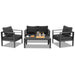 Berget 4 - Person Patio Conversation Sets with Cushions