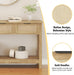 Rattan Console Table Boho Entryway Table with 3 Drawers Storage, Narrow Long behind Couch Sofa Table for Living Room Side Table Entry Way Table Entrance Hallway Foyer, Natural, 47 Inch