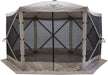 Tents™, G6 6-Sided Portable Gazebo, Easy Pop-Up Hub Screen Tent, Waterproof, UV Resistant, 8-Person & Table, Desert Sand, 86" X 124" X 124", GG601DS