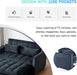 Black Velvet Convertible Sleeper Sofa Bed Luxurious