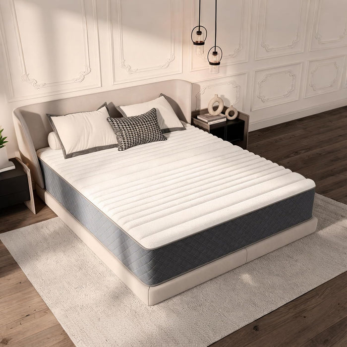 Full Size Mattress, 12 Inch Full Mattress Hybrid Medium Firm,