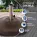 US Weight 80 Lbs. Free Standing Umbrella Base in Bronze