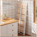 No Assembly 5 Tiers Folding Bookshelf Storage Shelves Vintage Bookcase Standing Racks Study Organizer Home Office (Natural White)