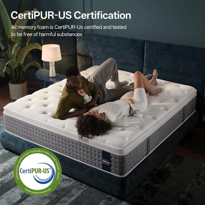 King Mattress, 14 Inch Medium Firm Hybrid with Motion Isolation