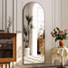 Arched Full Length Mirror 56"X21" Leaning Hanging Decor Black