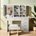 White Makeup Vanity Desk With Customizable Lighting