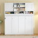 White Queen Murphy Wall Bed With BuiltInStorageSolutions