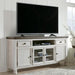 Havalance Farmhouse TV Stand Fits Tvs up to 72", 4 Cabinets and Shelves for Storage, Vintage White & Weathered Gray