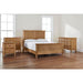 Marsden Patina Wood Finish Wooden Cane King Bed (81 In. W X 54 In. H)