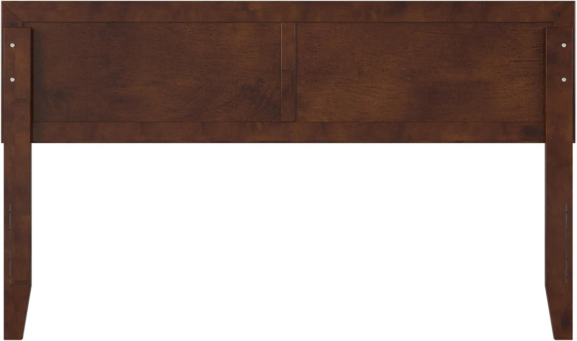 , Sophia Adjustable Modern Queen Solid Wood Headboard, Walnut