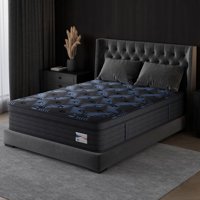 10 Inch Full Medium Firm Hybrid Mattress in a Box, Gel Foam Zoned Pocket Coils for Extra Lumbar Suppor, Certipur-Us & Oeko-Tex, 365-Night Trial for All Sleepers