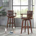 Broadmoor Swivel Extra Tall Barstool, 50-Inch, Cappuccino